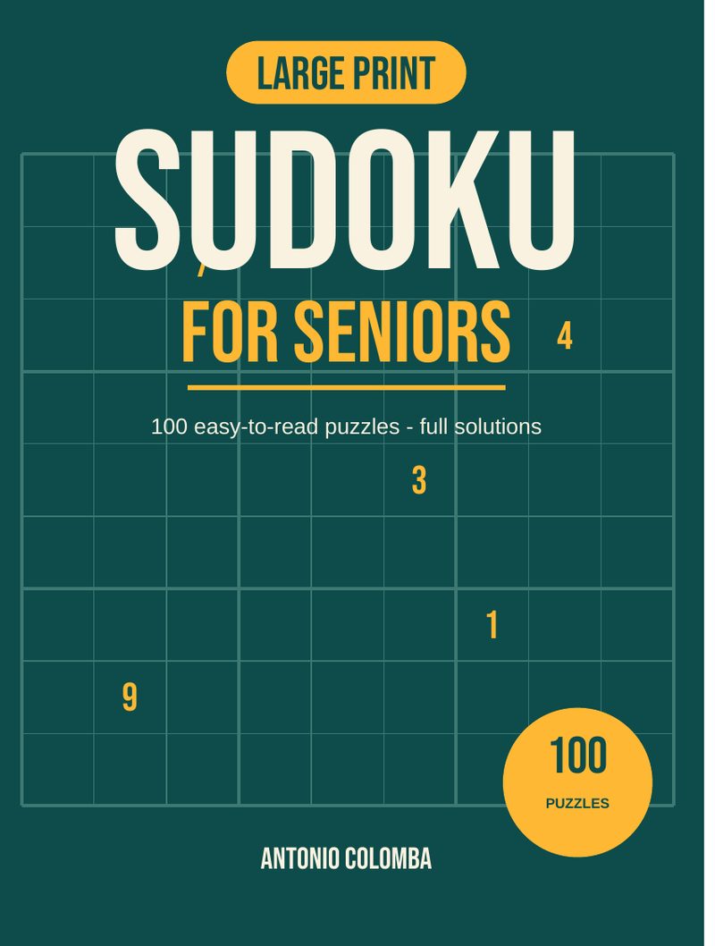 Large Print Sudoku for Seniors — cover