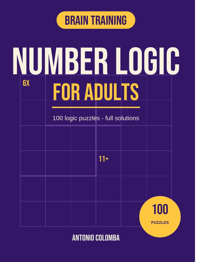 Number Logic Puzzles for Adults — cover