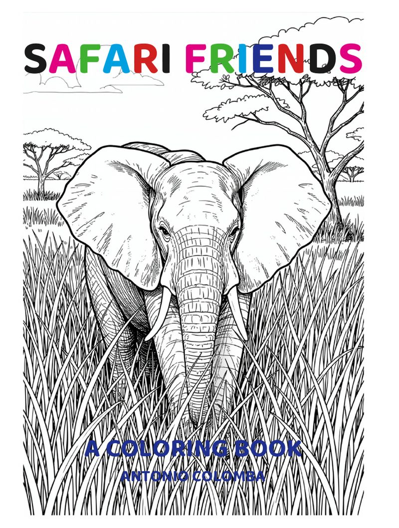 Safari Friends Coloring Book — cover